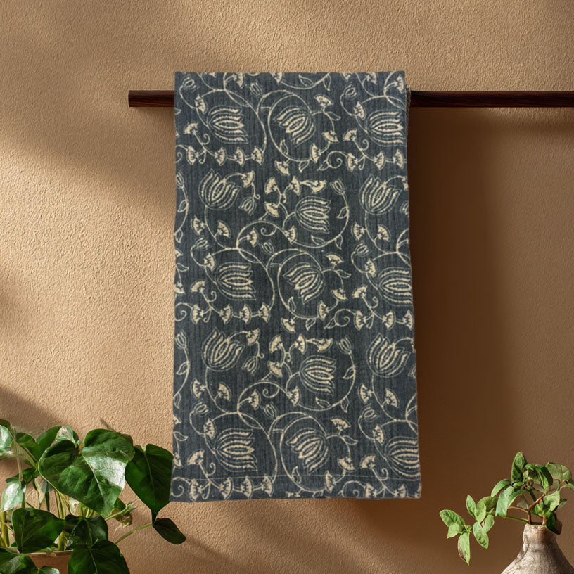 Khadi Kitchen Towel-Denim