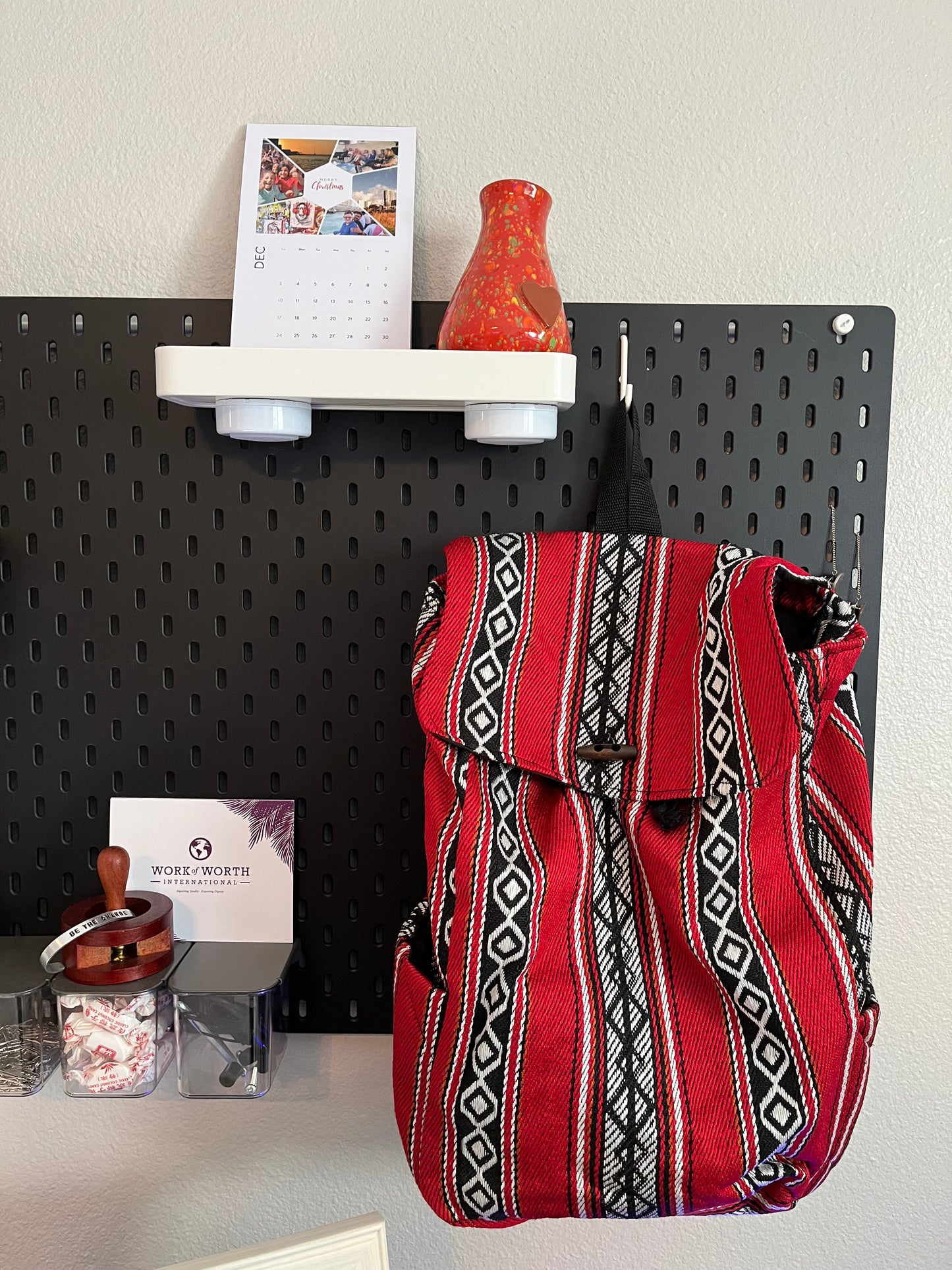 The Sheesha Red Backpack is a conversation starter as much as it is an amazing light-weight everyday carry bag. 