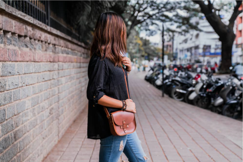 The Tvakh Leather Cross Body is perfect lightweight on the go catchall. 