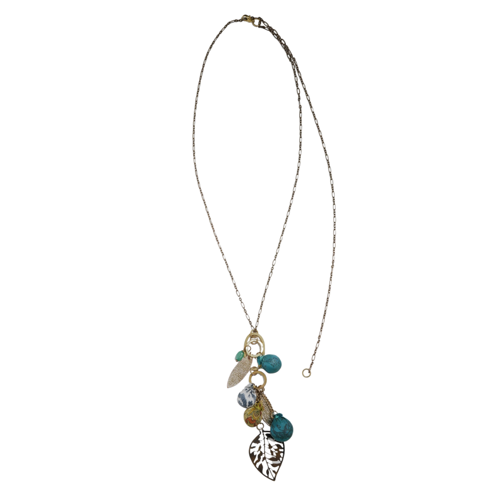 Summer Orchard Necklace, Blue