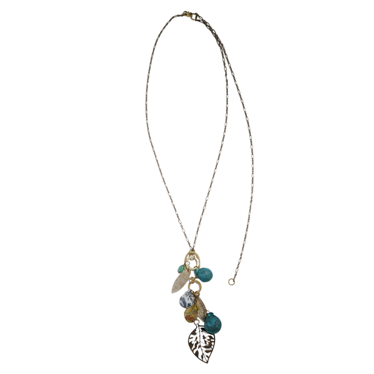 Summer Orchard Necklace, Blue