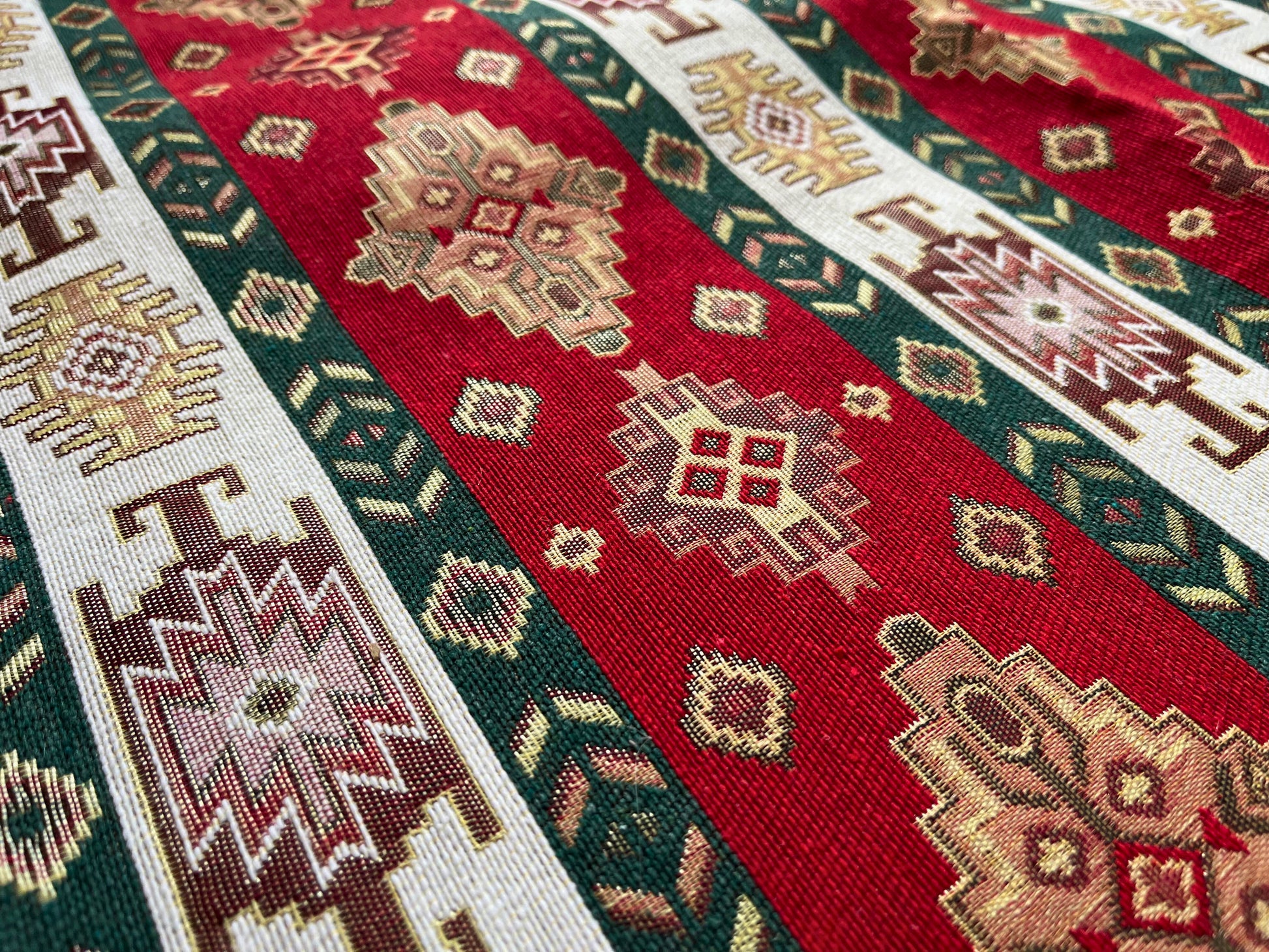 The Nomadic Elegance Prayer Mat, made by Christian Refugees in Georgia