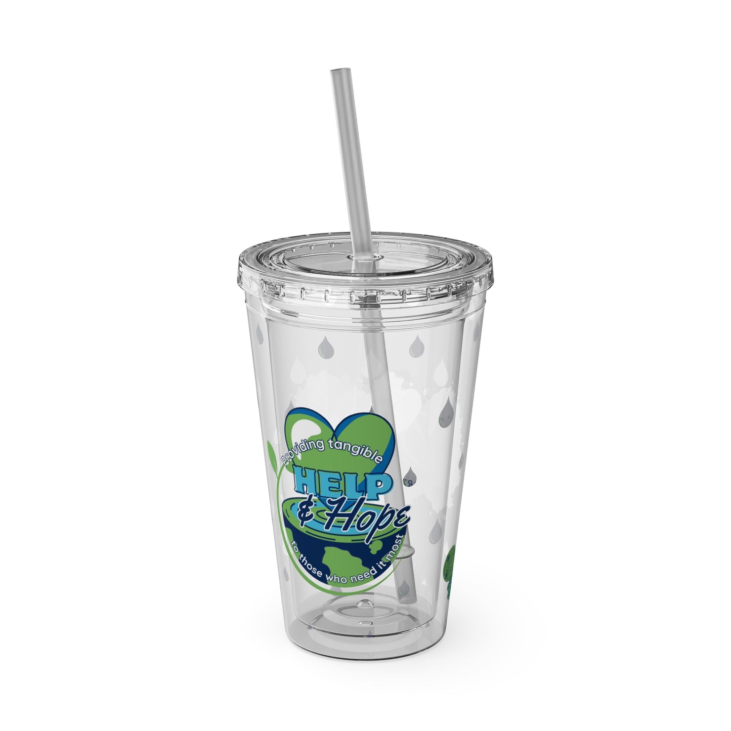 Sunsplash Tumbler with Straw, 16oz