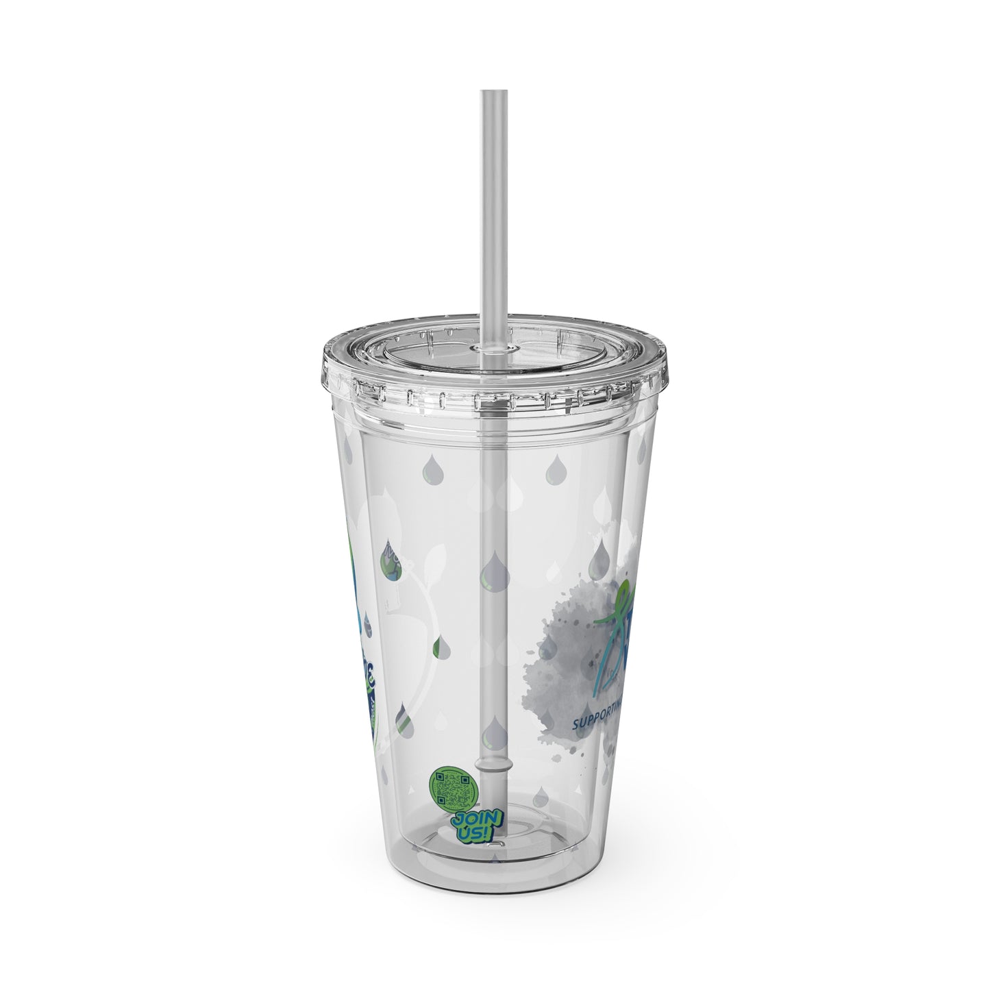 Sunsplash Tumbler with Straw, 16oz