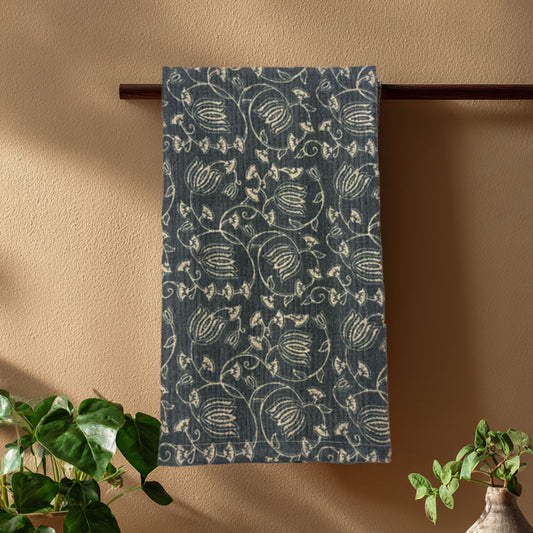 Khadi Kitchen Towel-Denim