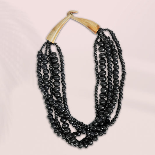 Tribal Meets Regal Necklace, Black