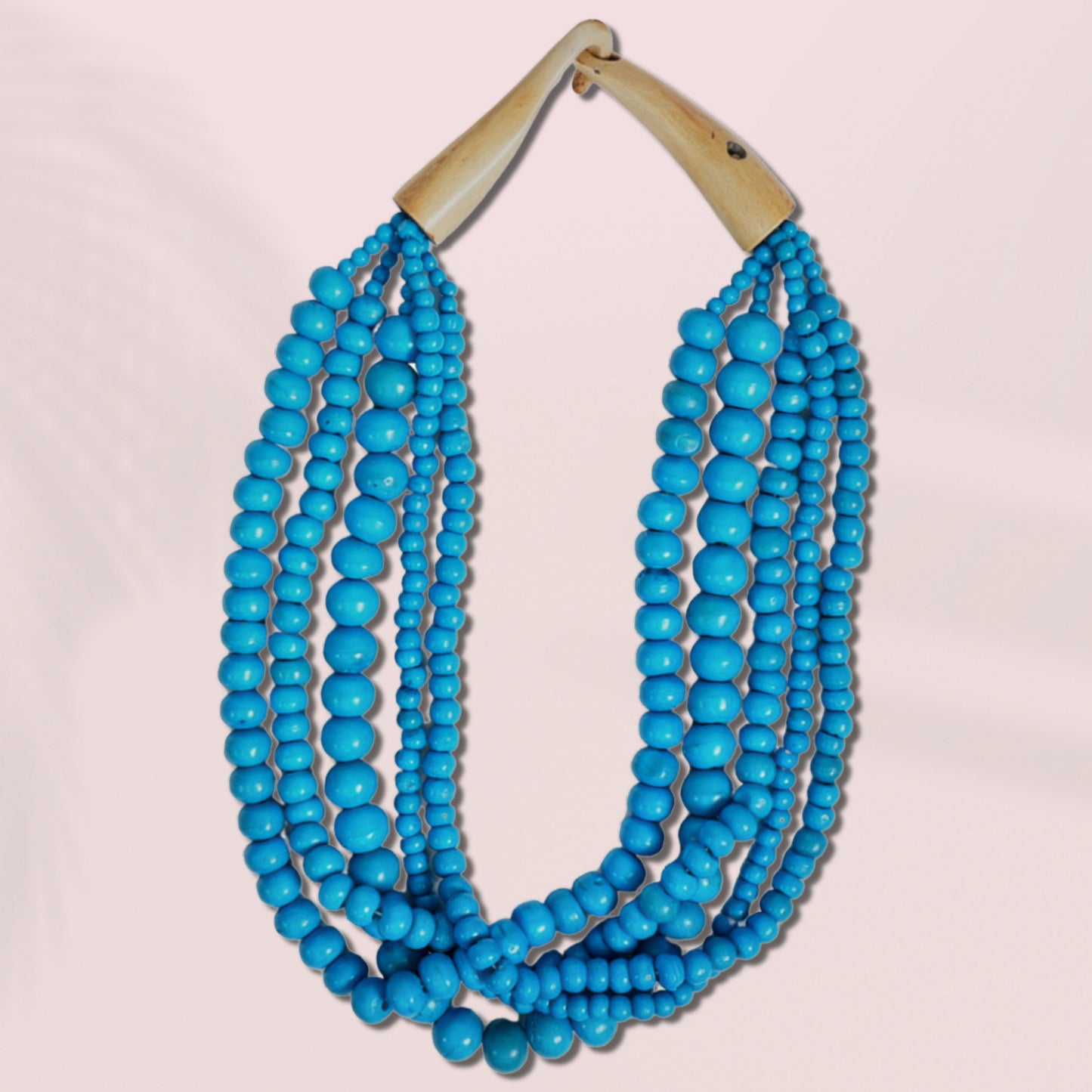 Tribal Meets Regal Necklace, Cobalt Blue