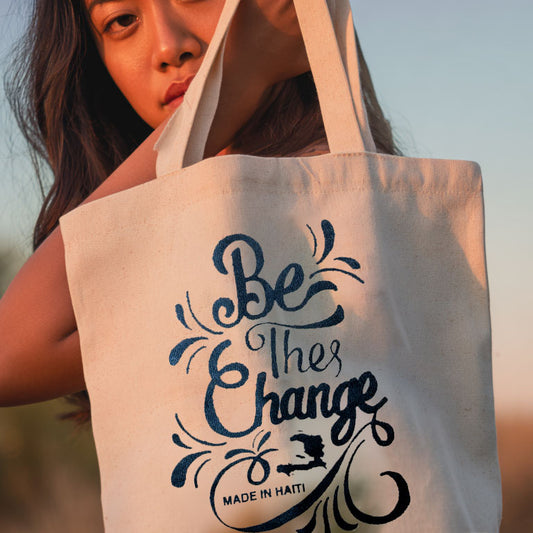 Canvas Tote: Be the Change