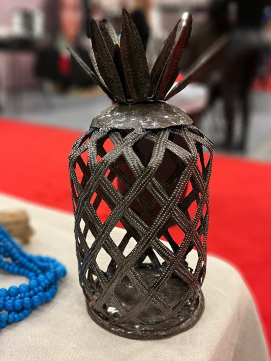 This Steel Drum Pineapple Candle Centerpiece is a wonderful conversation starter, and the perfect touch of tropical paradise needed for your home!