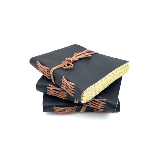 Handcrafted Leather Journal.  These make for the perfect travel companion or notebook for tracking all those daily notes that you and your loved ones want to track.  Great as a gift for yourself or for anyone in your network!