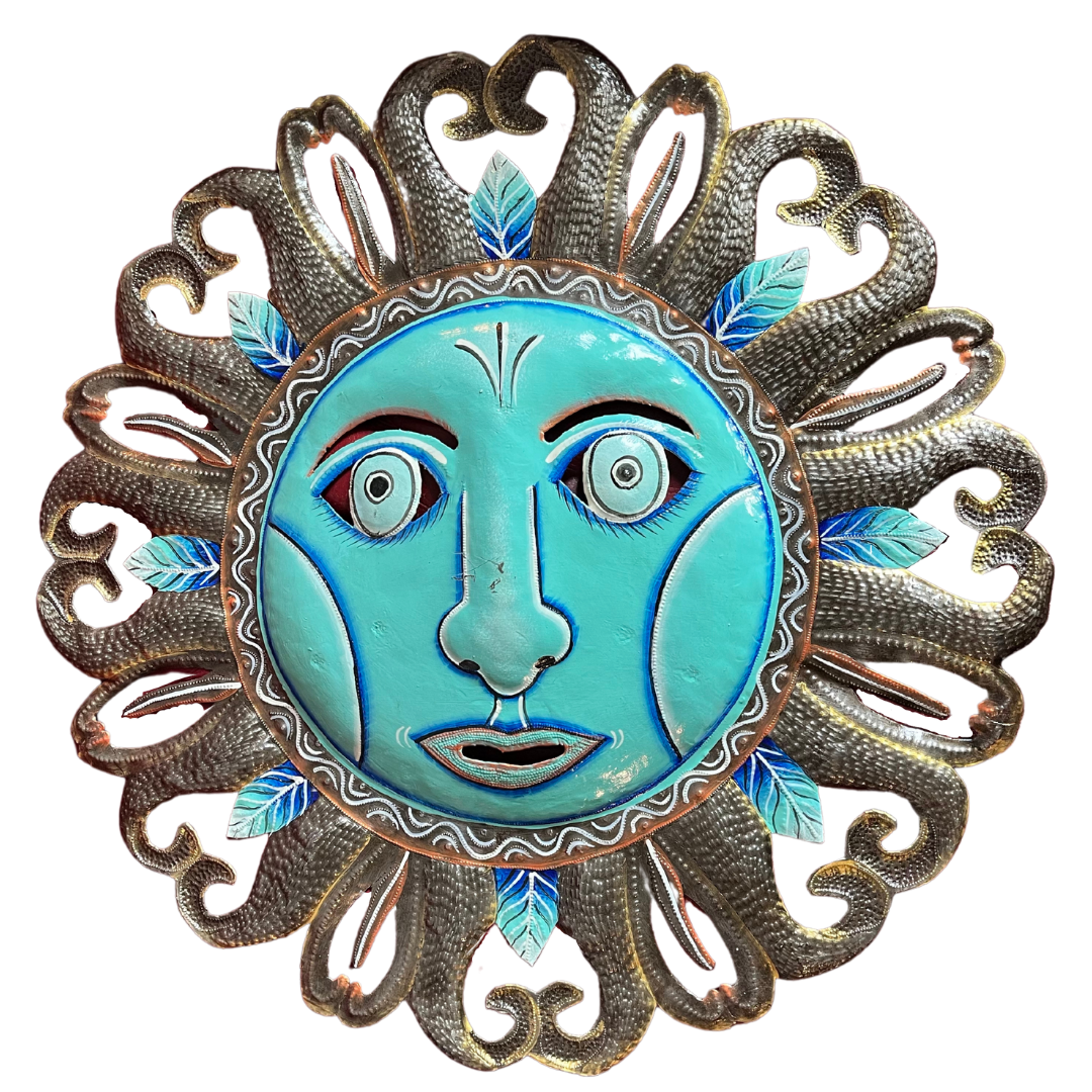 Blue Sun Metal Art